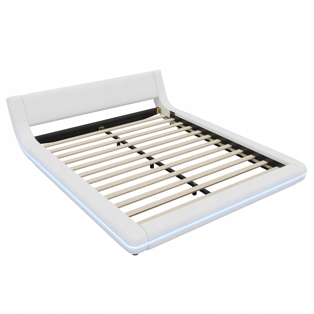Letto matrimoniale LED - Xylo - 160x200 - Bianco