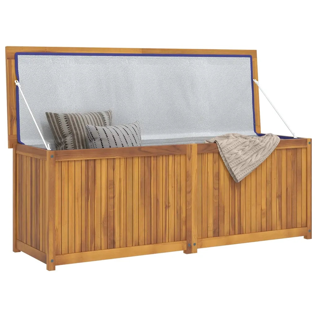 Cassa da Giardino 150x50x55 cm in Legno Massello di Teak 318733