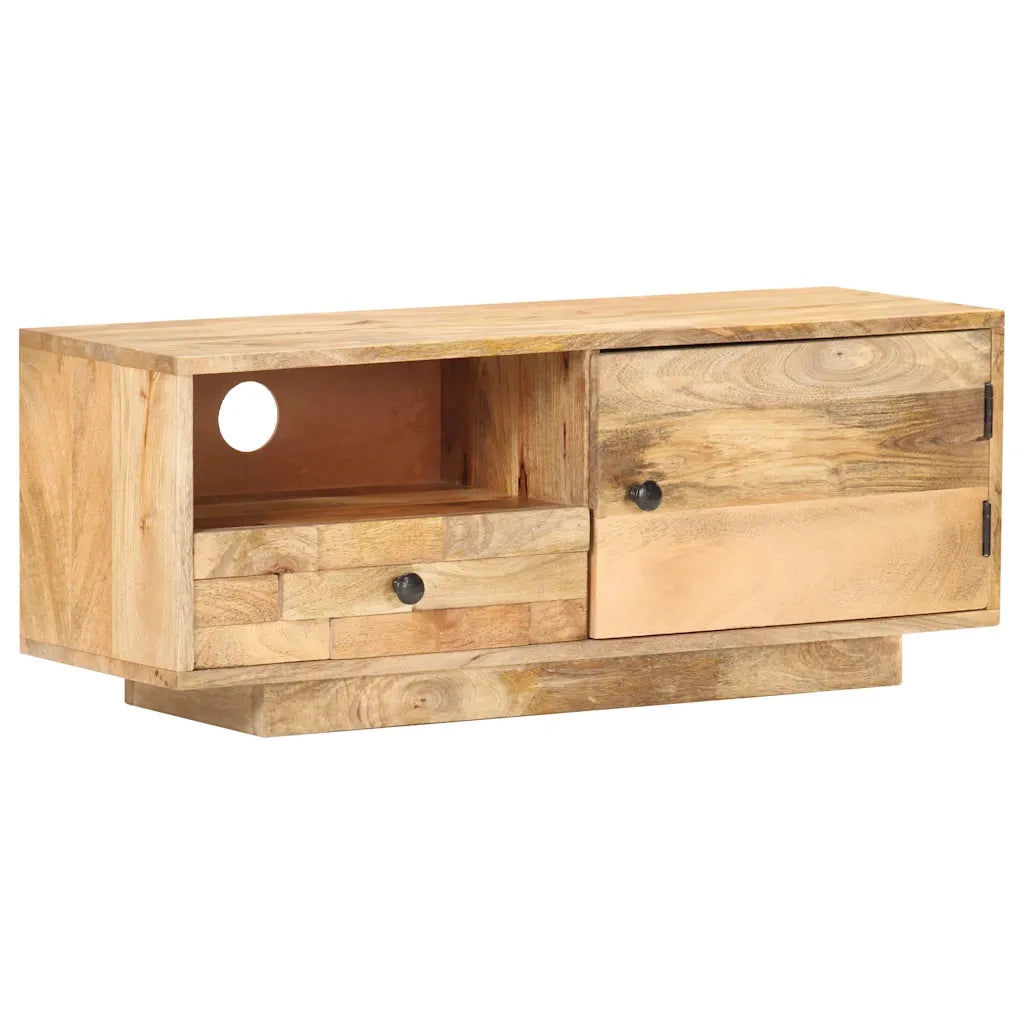 Mobile Porta TV 90x30x35 cm in Legno Massello di Mango 320466