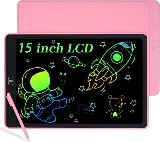 Tavola da disegno LCD per bambini e adulti, schermo a colori, disegno digitale cancellabile