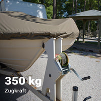 Verricello manuale a fune max 350kg corda metallica 10m 3,1:1 Argano a mano