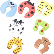 Blocco porta con maniglione animale cartone, Protezione maniglione morbida con cuscino di schiuma, Prevenzione lesioni maniglione, 7 pezzi