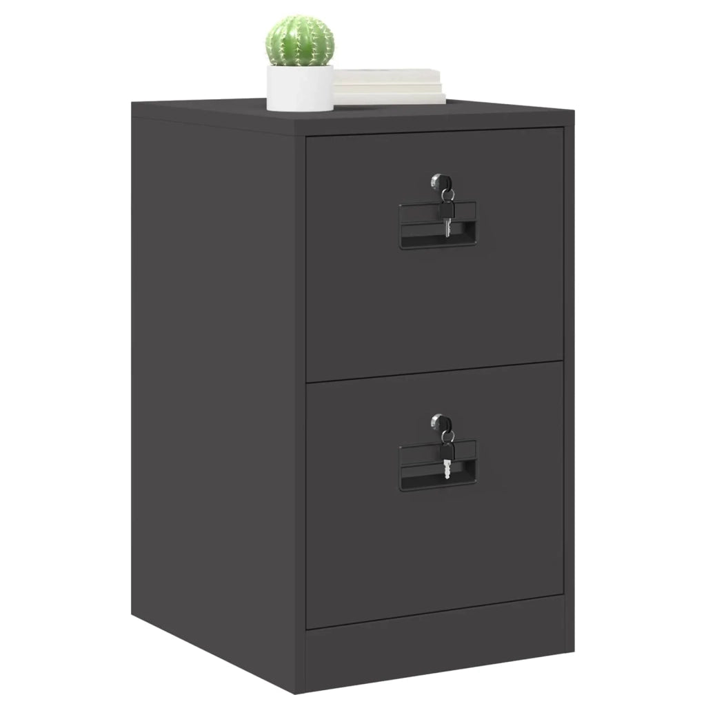 Armadio per File con cassetto Geometrico Nero 44 x 50 x 74,5 cm 891592