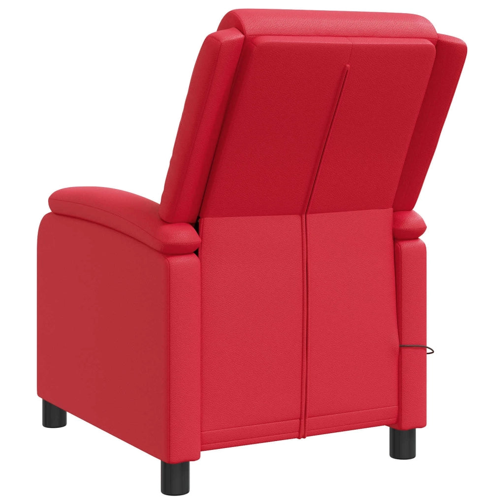 Divano Sedia-Poltrona Massaggiante Rosso Similpelle 365844