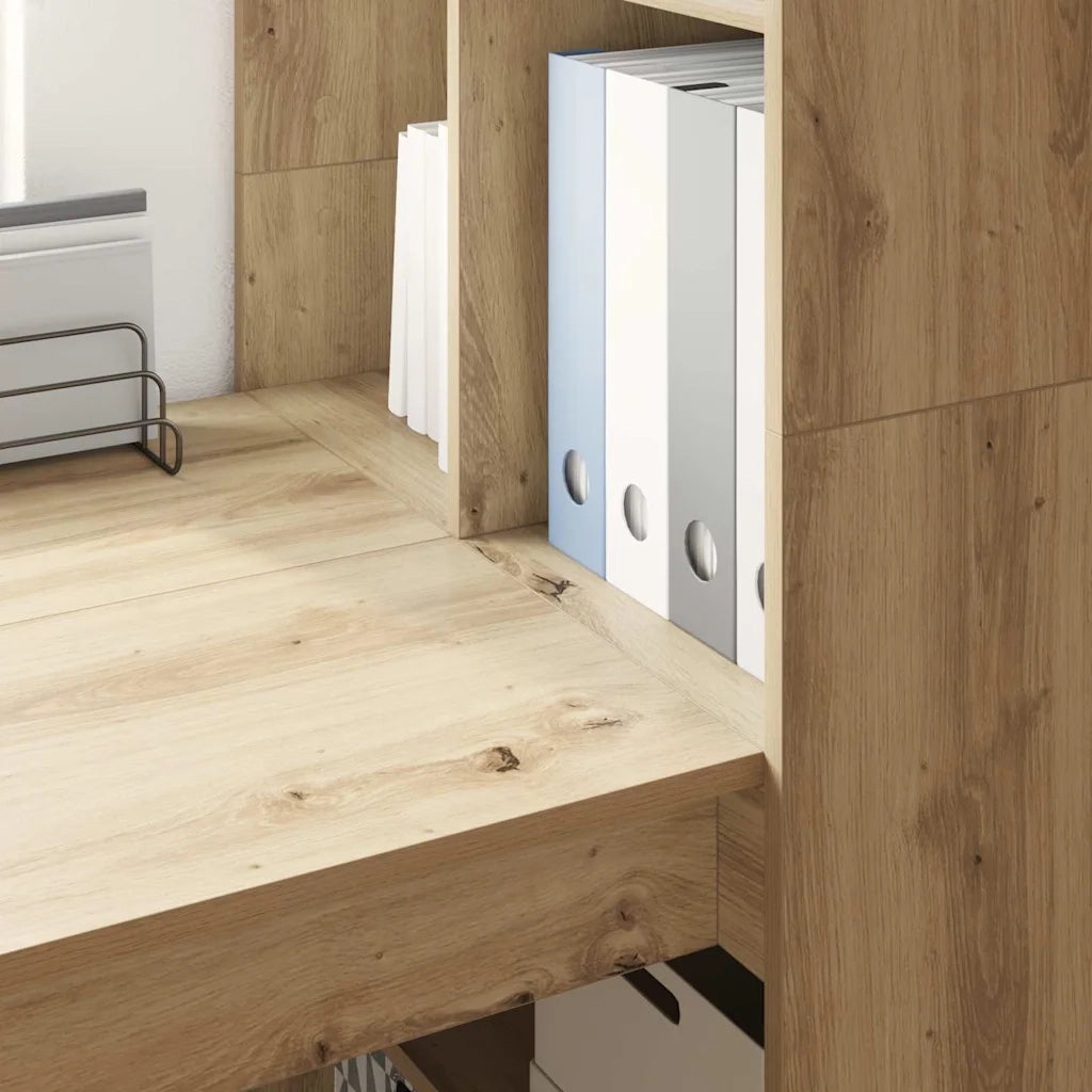 Scrivania con lo scaffale Rovere artigianale 122 x 67 x 145 cm 3337264