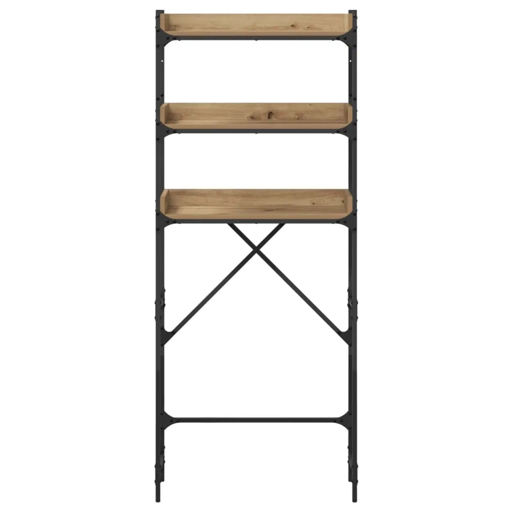 Mensola per lavatrice Rovere artigianale 67 x 25 x 163 cm 883551
