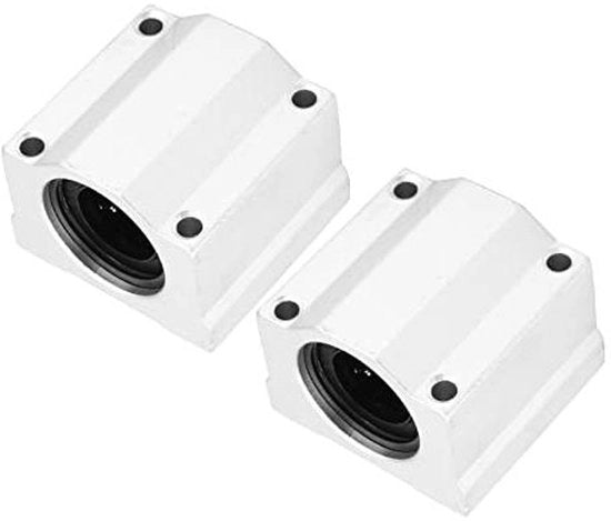 2 Stuks Lineare Kogellager Schuifblokbus SC20UU 20 Mm - Robusto e Affidabile - Lunghezza Ular - Struttura Ragionevole, Densità Eccessiva Alu