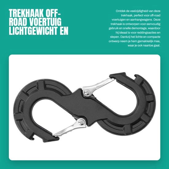 Trekhaak per Aanhangwagen 8-16 Ton - Veicolo Fuoristrada - Sostegno per Aci - Leggero - Portatile - Resistenze Elevate in Acciaio di Manganeso - Sostegno per Trekhaak