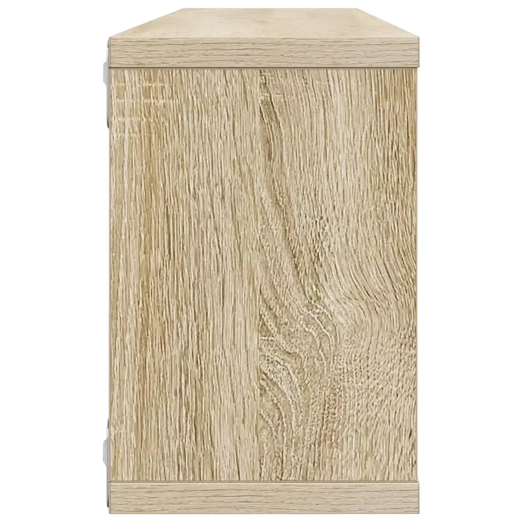 Mensole a Cubo 2 pz Rovere Sonoma 60x15x23 cm in Truciolato cod mxl 33536