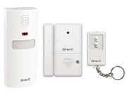 SENSORI WIRELESS DI PRESENZA VOLUMETRICO+PORTE E FINESTRE+TELECOMANDO - 1 pezzi BRAVO