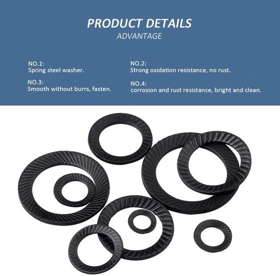 Borchetti in Koolstofstaal di Alta Qualità - Chiusure per Gioielli - Viti di Bloccaggio M4/M5/M6/M8 - 50 Pezzi - Resistenti alle Sollecitazioni e Corrosione - Accessori per Chiusure Inferiori