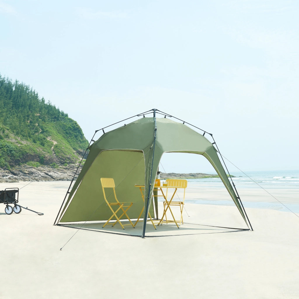Gazebo pop-up Barendrecht con Illuminazione a LED - Verde pro.tec