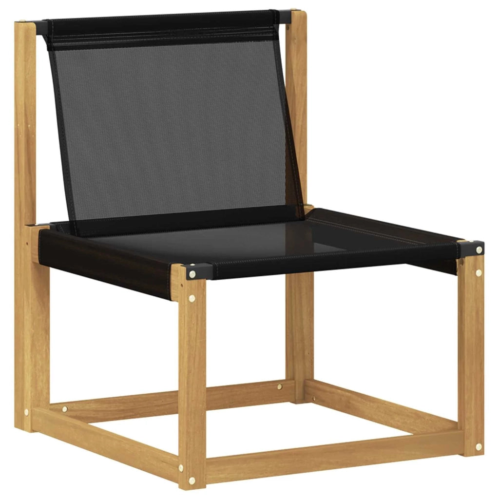 Set di divani da esterno 7 pz Bianco e Nero 3389826