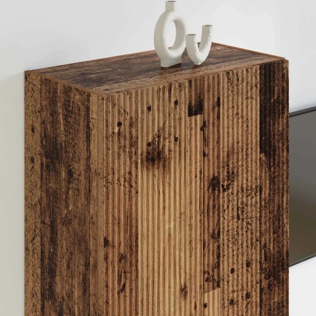 Mobile TV da parete Legno vecchio 59,5 x 31 x 80 cm