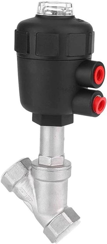 Connessore a vite azionata a mano in acciaio inossidabile con corpo di plastica ingrossato, valvola di vapore con sedile angolare (3/4" DN20)