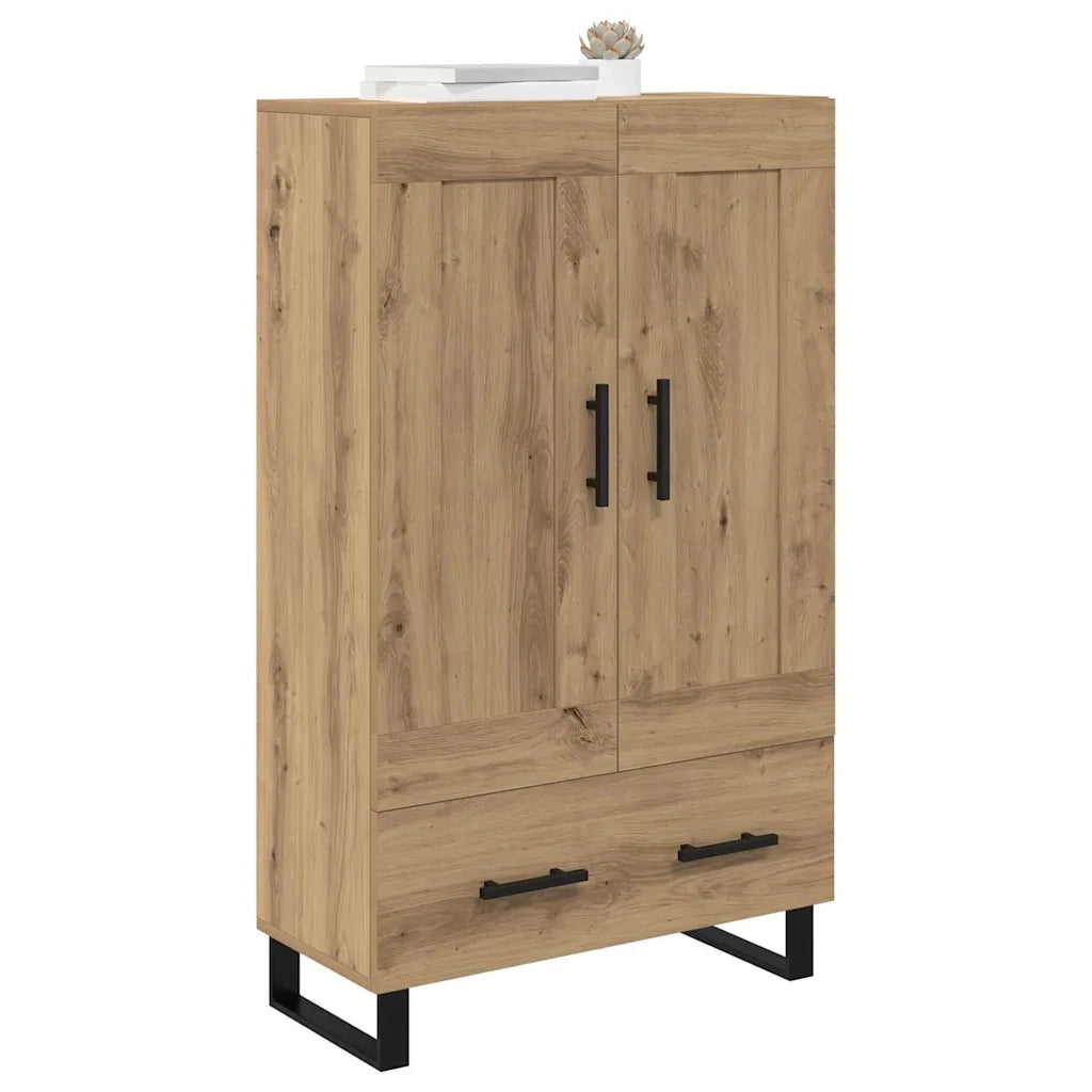 Credenza | Madia | Buffet da pranzo | Armadio da pranzo con cassetto Rovere artigianale 69,5 x 31 x 115 cm