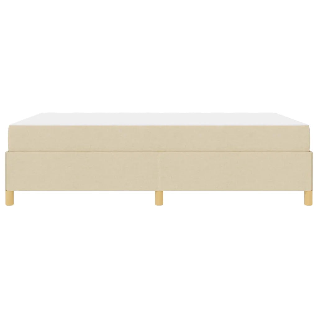 Struttura del letto con materasso Crema 140 x 200 cm Tessuto 3398946