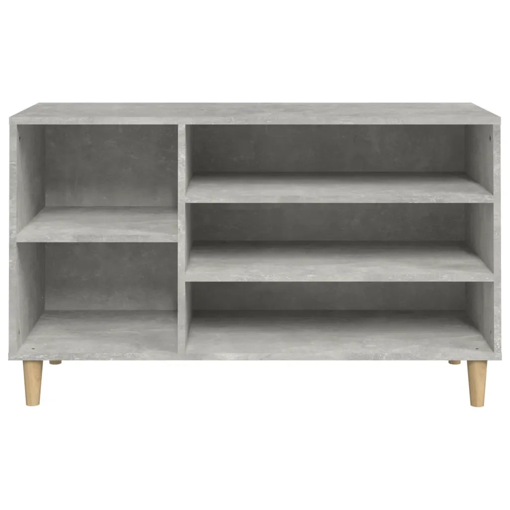 Scarpiera | Mobile per scarpe Grigio Cemento 102x36x60 cm in Legno Multistrato