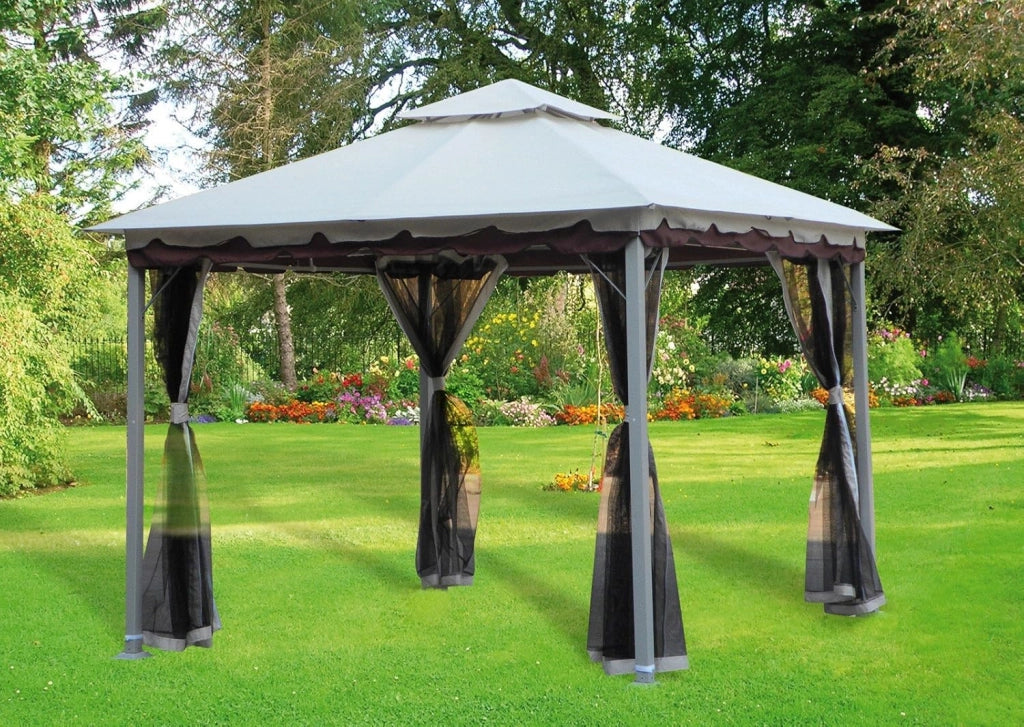 GAZEBO SMERALDA DOHA 3X3M BEIGE/COFFEE