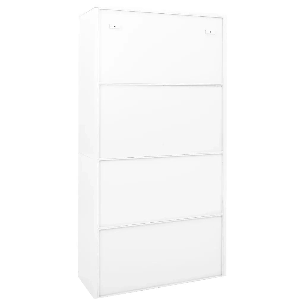 Armadio per Ufficio Anta Scorrevole Bianco 90x40x180 cm Acciaio 335962