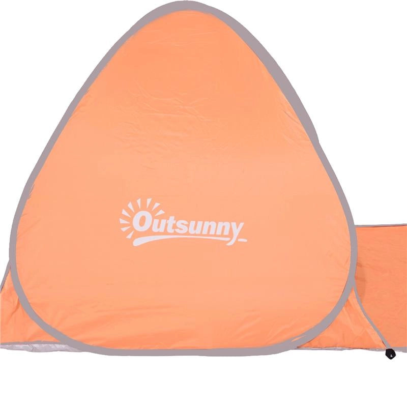 TENDA DA SPIAGGIA POP UP CON PROTEZIONE UV 30+ E BORSA DI TRASPORTO 200X150X119 CM ARANCIONE