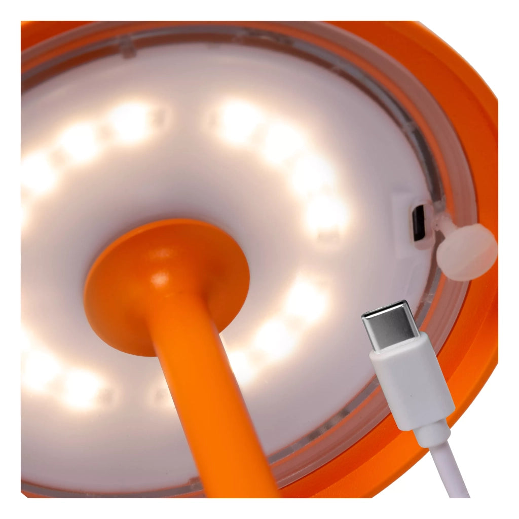 Lampada da tavolo outdoor arancione LED 1,5W JOY Lucide