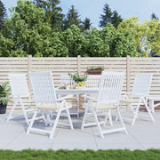 Cuscini per Sedia 6 pz Crema 50x50x3 cm in Tessuto Oxford 314043