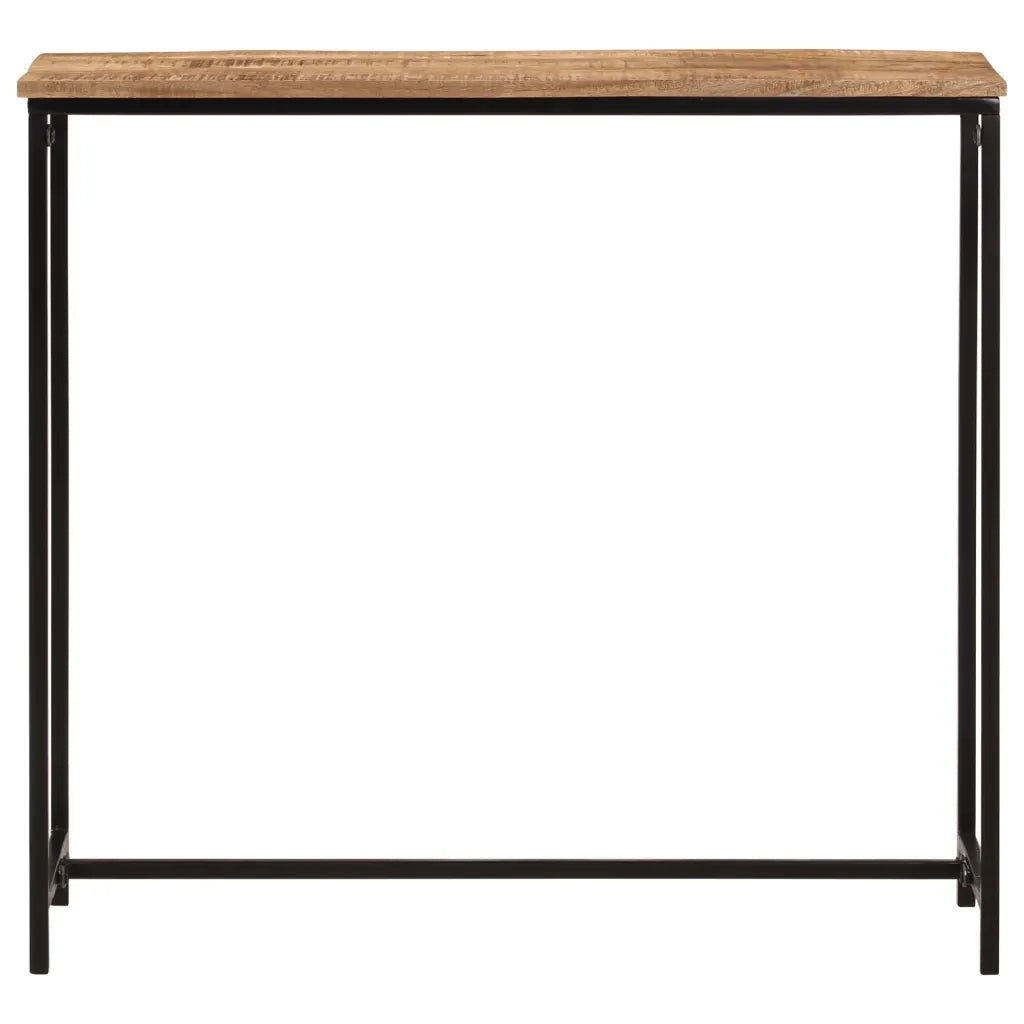 Tavolo Consolle | Tavolo d'Ingresso 80x30x74 cm in Legno Massello di Mango e Ferro