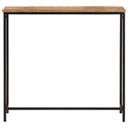 Tavolo Consolle | Tavolo d'Ingresso 80x30x74 cm in Legno Massello di Mango e Ferro