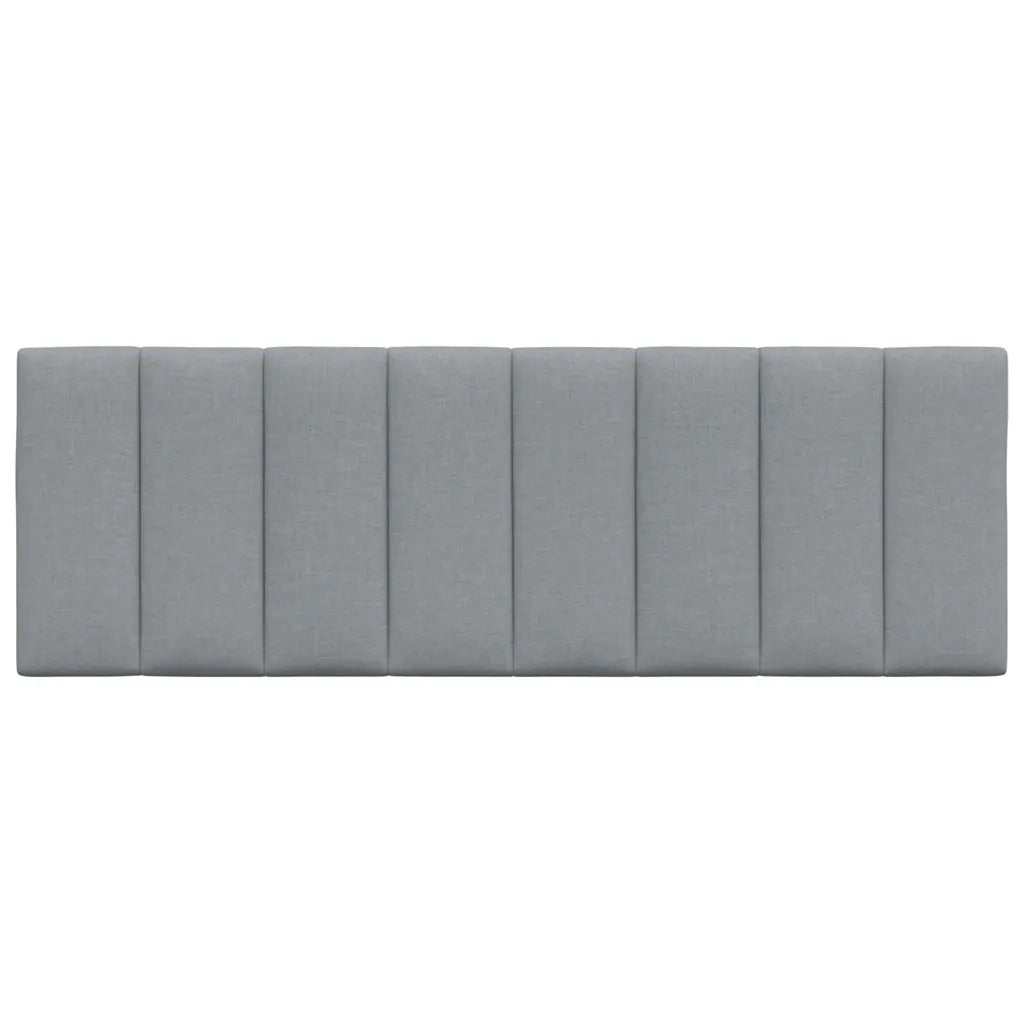 Cuscino Testiera Hanko Grigio Chiaro 120 cm in Tessuto 4019156
