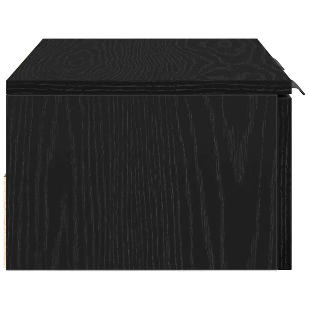 Armadietto a muro Rovere Nero 68 x 30 x 20 cm Legno multistrato 862776