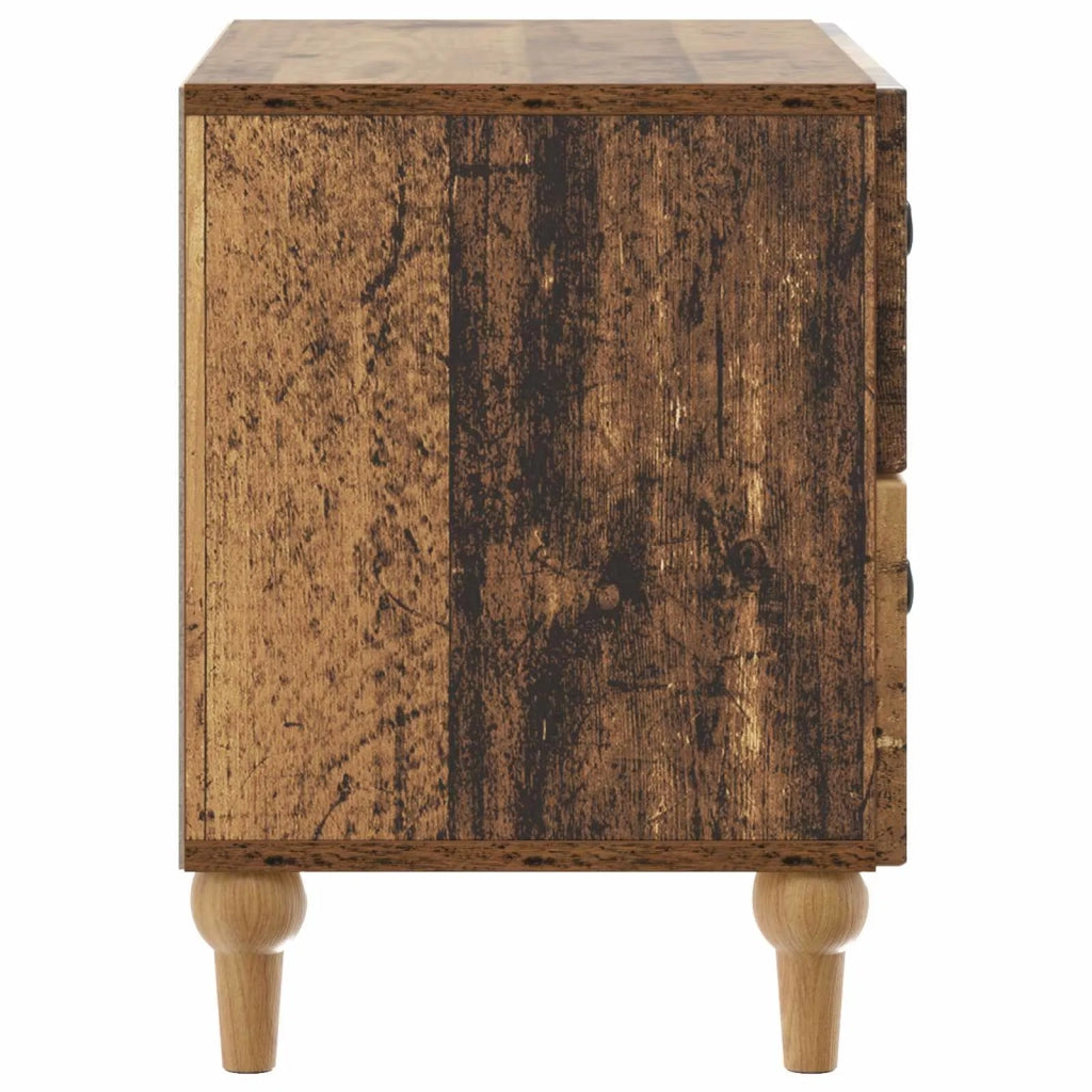 Armadio da Notte con cassetto Legno antico 62 x 34,5 x 48 cm 894093