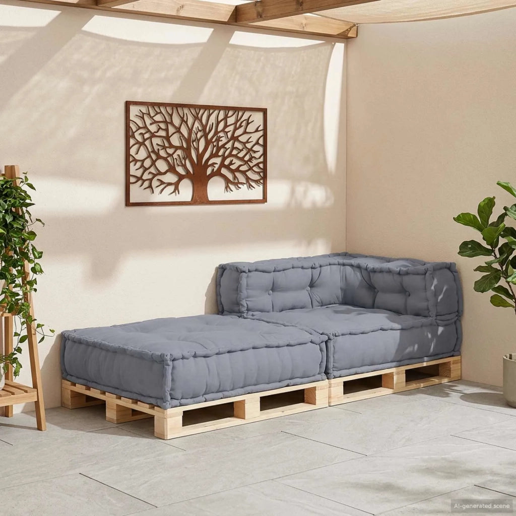 Unit¨¤ di Divano Modulare Grigio 70 x 70 x 56 cm Tessuto CFW4292517