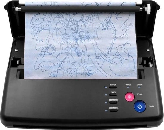 Stampante di stencil per tatuaggi – Stampante per tatuaggi – Stampante termica – Compreso carta di trasferimento