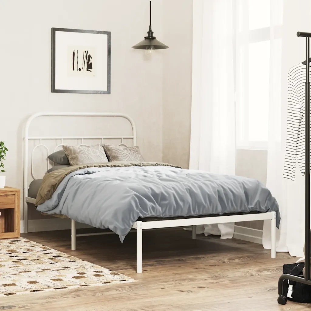 Testiera | Testata di Ricambio in Metallo Bianco 107 cm