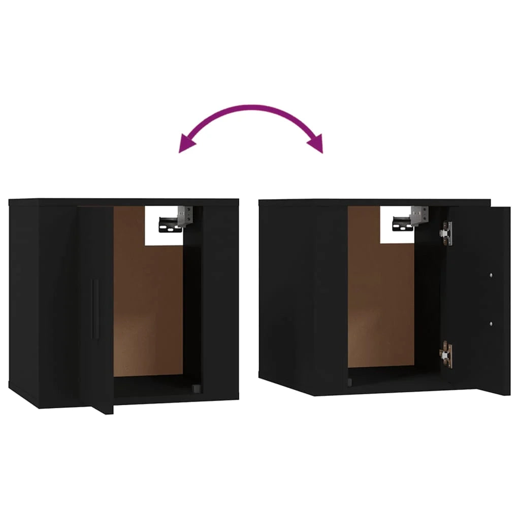 Mobile TV multimediale scaffale TV credenza mobile TV sala da pranzo soggiorno camera da letto da parete 40 x 34,5 x 40 cm nero 02_0027770