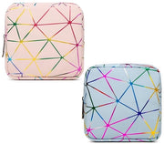 Organizzatore per le sigarette mensili - Piccola borsa per trucco - Organizzatore impermeabile - Chiusura a cerniera - Per donne - Dimensioni 13 x 13 x 4 cm - Borsa per trucco