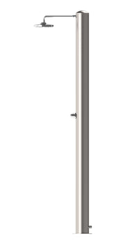 Doccia Solare da Giardino 28 L Soffione Eco Rain e Miscelatore Temporizzato Tevere TX Satinato