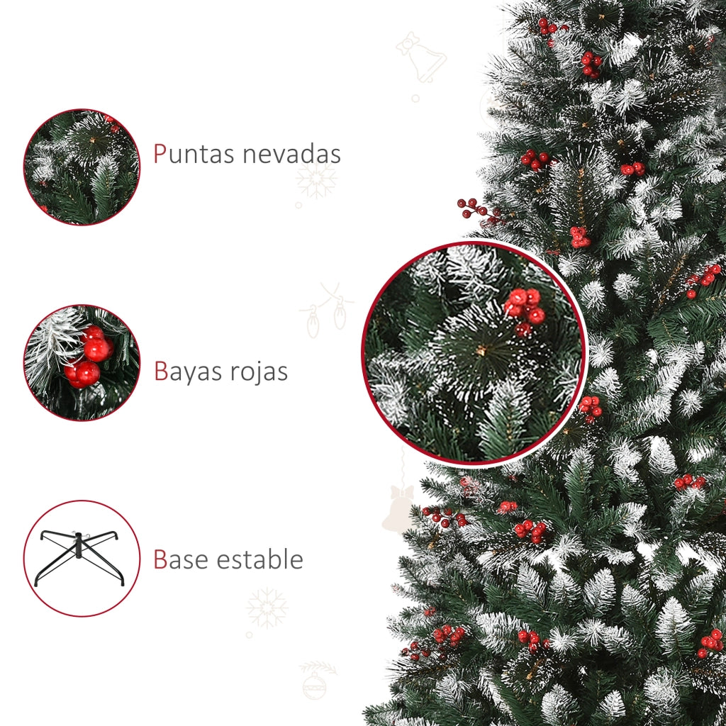 Albero di Natale Artificiale ¨C zephmum ¨C Verde 180 cm 539 Rami 51 Bacche