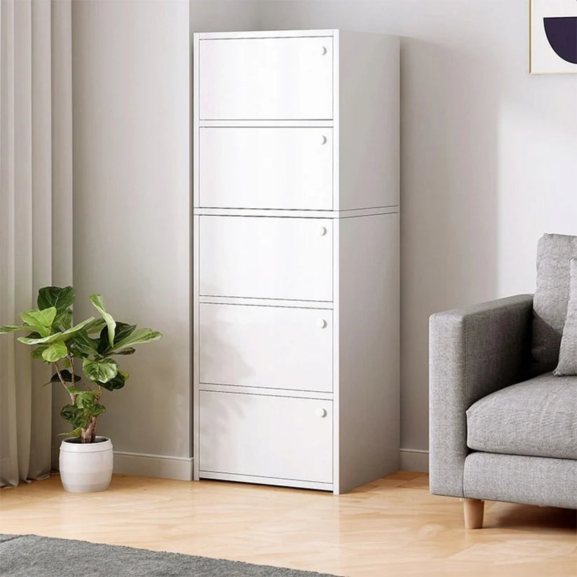 Armadietto Alto Bianco 40x24x127 cm