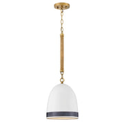 Lampada a sospensione Hinkley Nash ottone ceramica E27