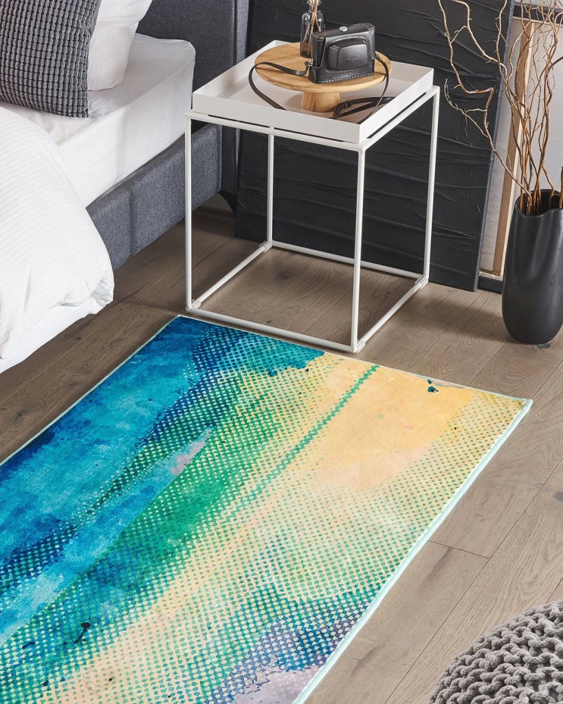 Tappeto in tessuto Multicolore 80 x 150 cm Pittura ad acquerello astratto moderno