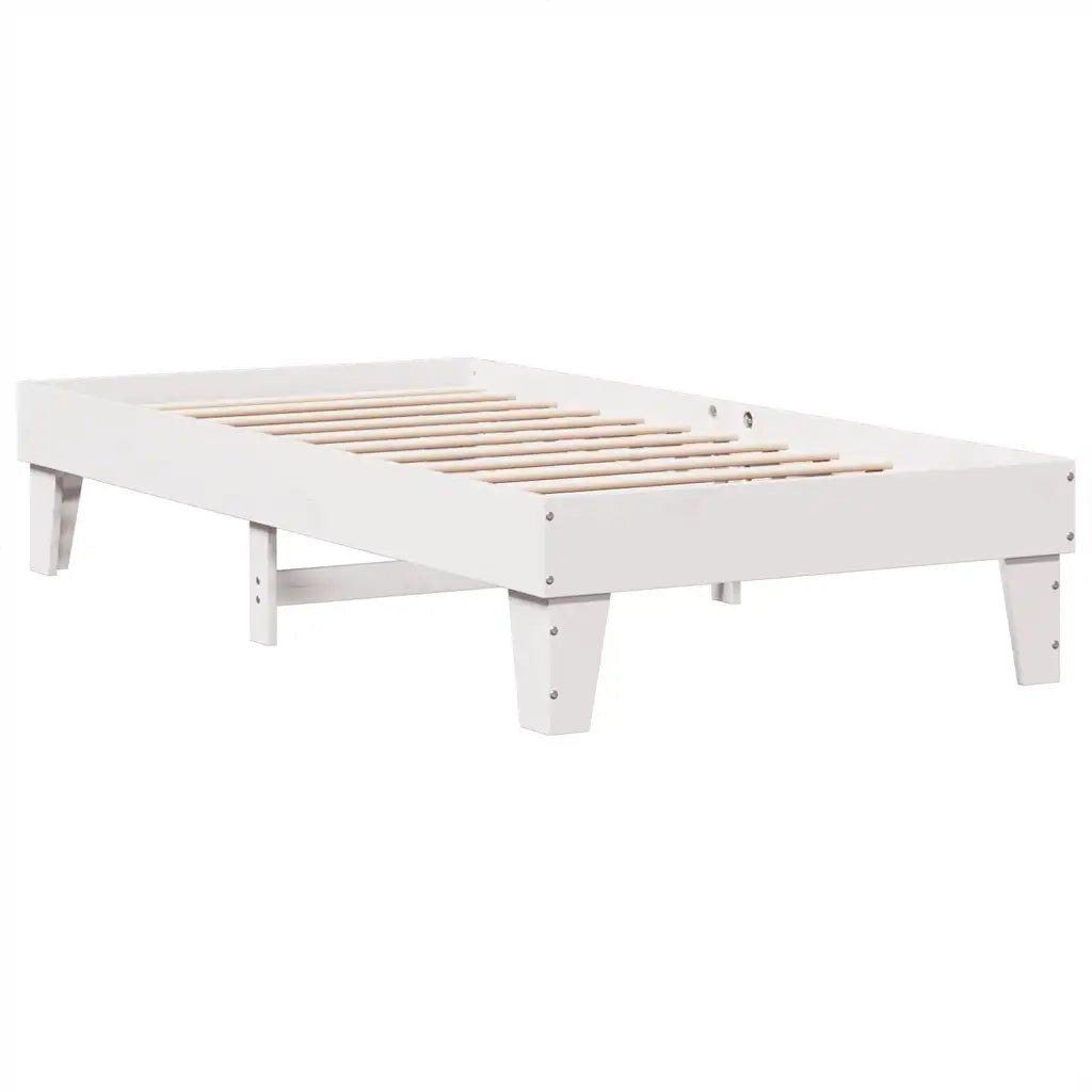 Letto con Libreria senza Materasso-Struttura Letto con contenitore 75x190 cm in Legno Pino 191370
