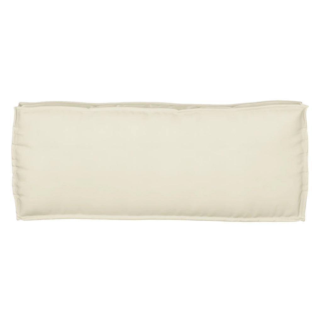 Cuscino per pallet per panchina panna 100x40x8 cm cotone Oxford
