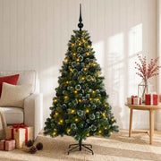 Albero di Natale artificiale con palline 150 cm 150 LED 3461251