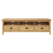 Mobile Porta TV Hill Marrone ambra 158x40x47cm Legno Pino 288927