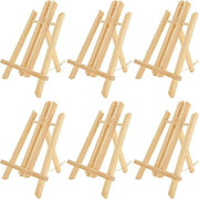 Tavolo da Pittura in Legno per Display di Arte - Tavolo da Disegno per Canva - Supporto per Pittura e Disegno - 30 cm - Tavolo da Disegno per Studio - 6 pezzi.