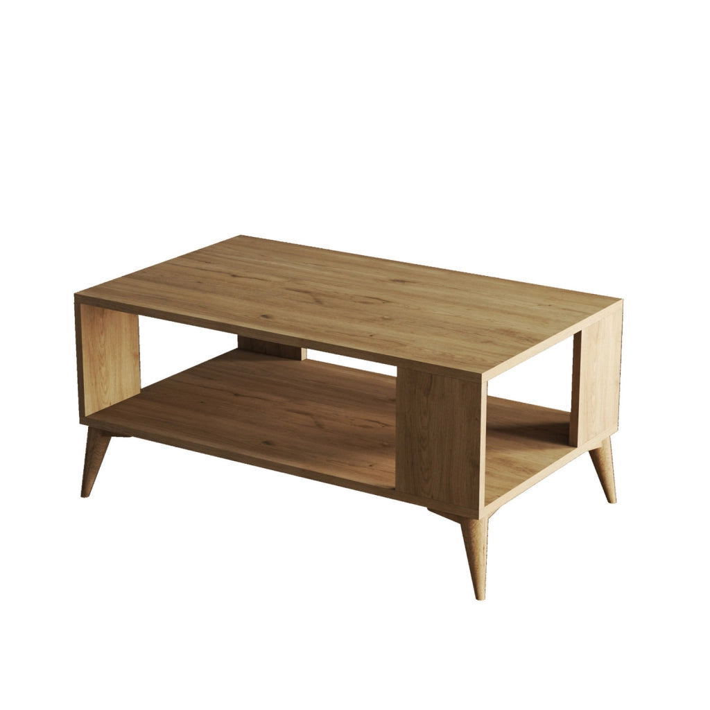 Tavolino in legno "Authentic" - 90 x 41 x 54 cm - Marrone
