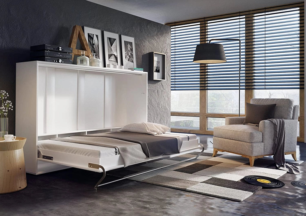 LETTO 04 140x200 ORIZZONTALE BIANCO LUCIDO