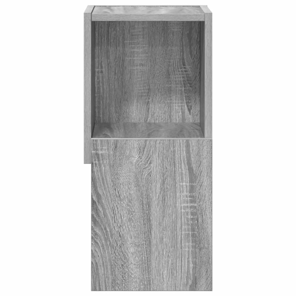 Mobile angolare Grigio Sonoma 25,5x25x55cm Legno multistrato